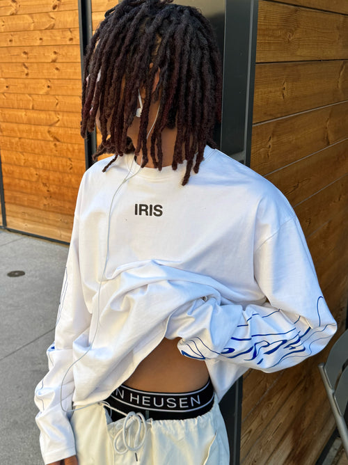 Iris Ligne Script L/S White