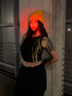 Iris Ligne Script Tank-Top Black