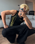 PRE-ORDER Ligne Script Tank Top Black